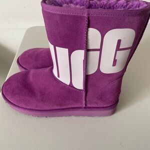 UGG Purple Suede Boots